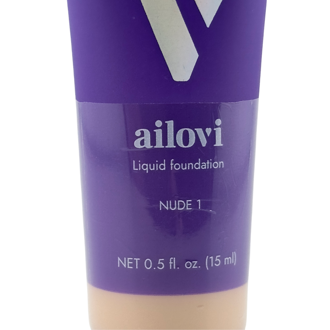 Ailovi Liquid foundation NUDE 1 0.5 fl oz/15 mL Ailovi Liquid foundation NUDE 1 0.5 fl oz/15 mL – Cosmetics | Glam Command