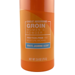 Load image into Gallery viewer, Carpe Women's Sweat Absorbing Groin Powder - White Jasmine Scent - 2.6 oz / 75 g