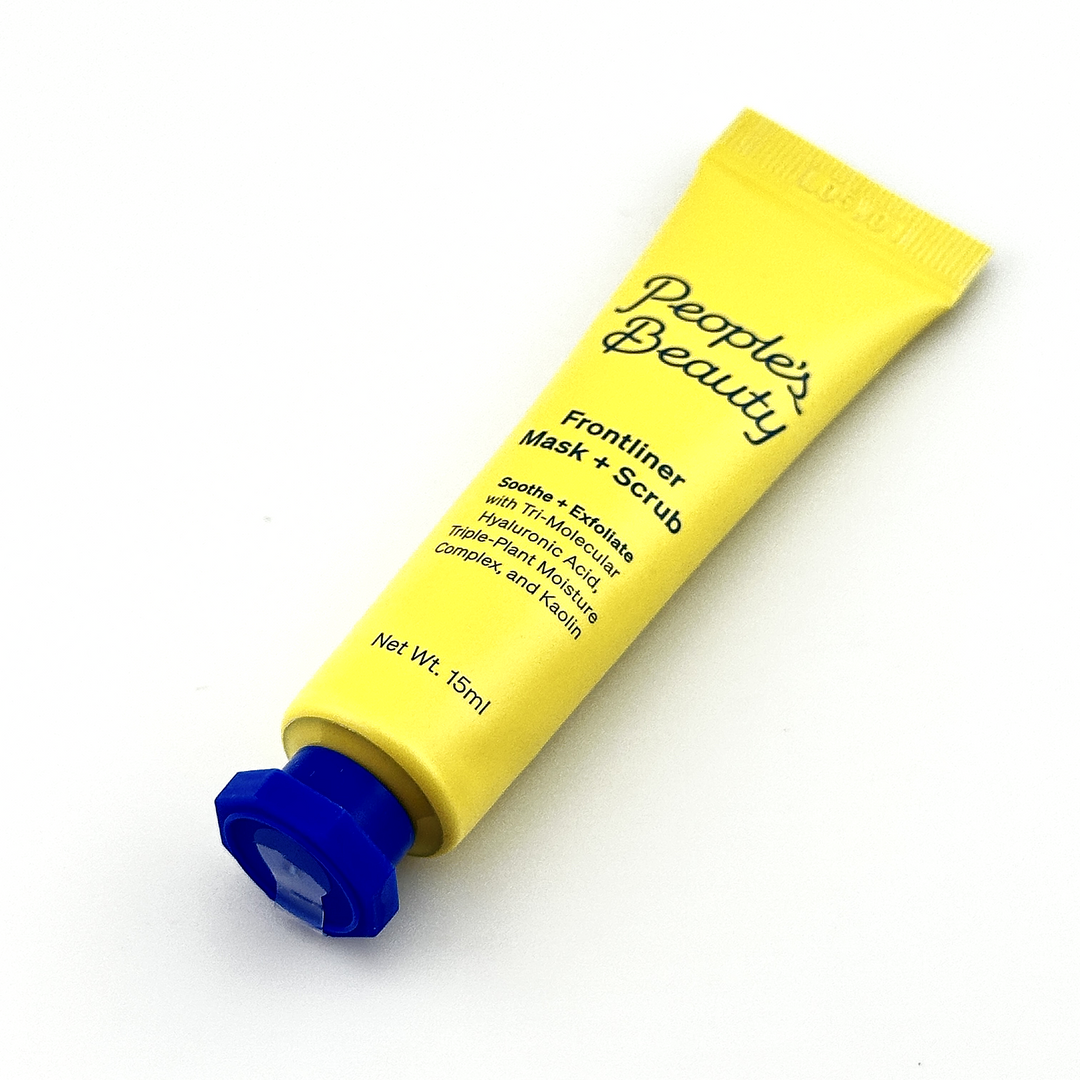 People's Beauty Frontliner Mask + Scrub - Soothe & Exfoliate - 15 mL | Dual-Action Skincare