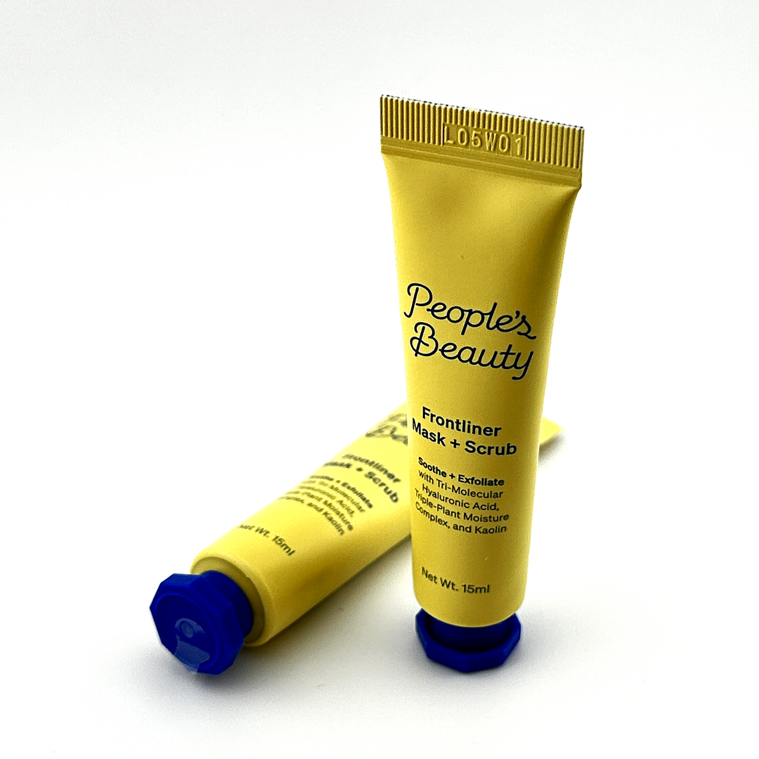 People's Beauty Frontliner Mask + Scrub - Soothe & Exfoliate - 15 mL | Dual-Action Skincare