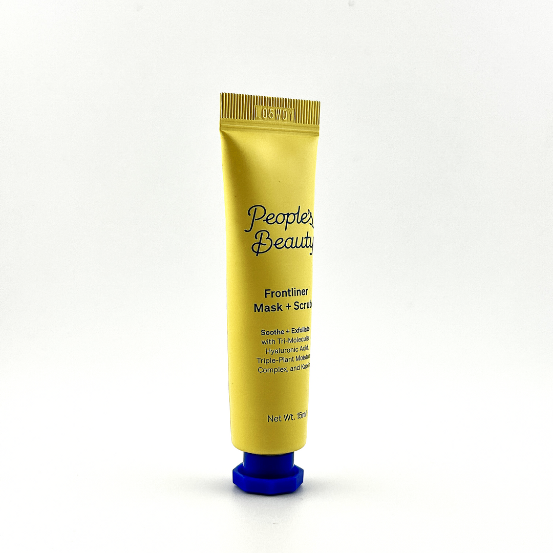 People's Beauty Frontliner Mask + Scrub - Soothe & Exfoliate - 15 mL | Dual-Action Skincare