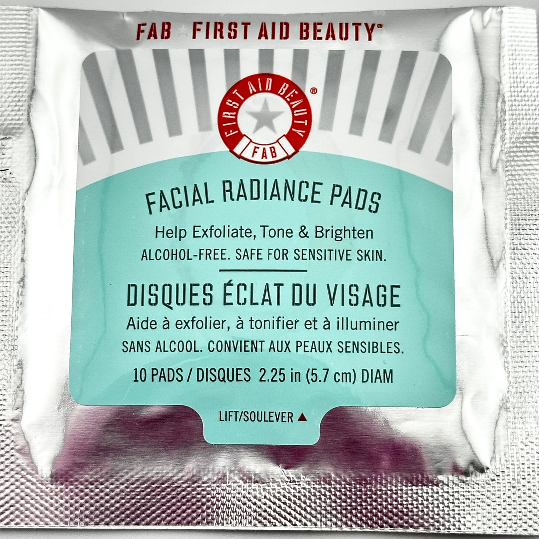 First Aid Beauty Facial Radiance Pads - 10 Pads | Brightening & Exfoliating