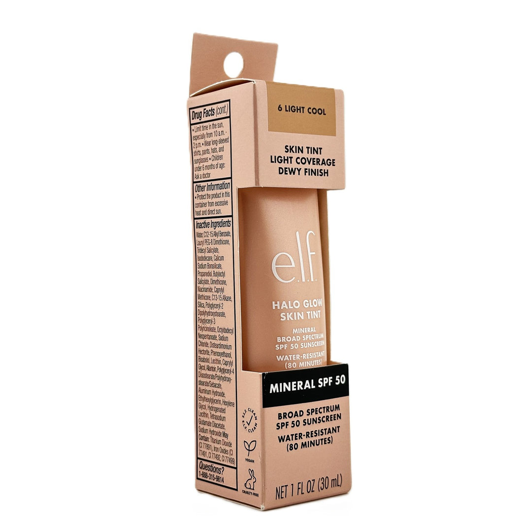 e.l.f. Halo Glow Skin Tint SPF 50 - 6 Light Cool - 30 ml