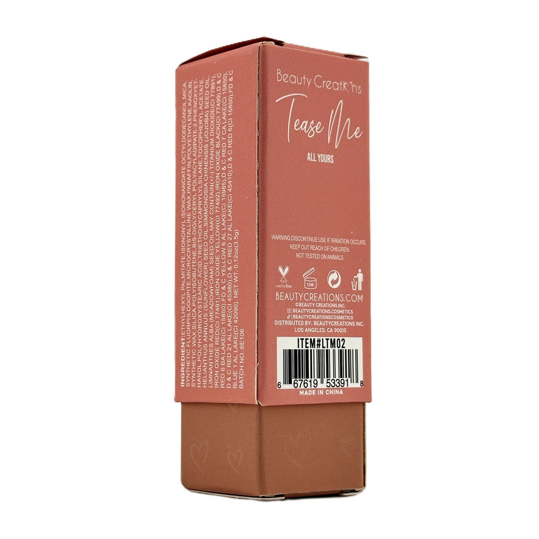Beauty Creations Soft Matte Lipstick ALL YOURS – 3.5 g / 0.12 oz | NEW