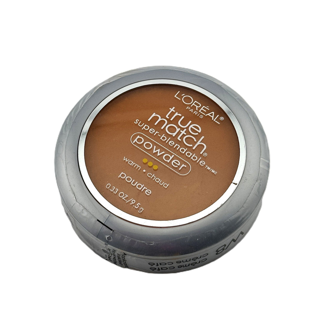 L'Oréal Paris True Match Super-Blendable Powder – Warm W8 Crème Café – 0.33 oz / 9.5 g