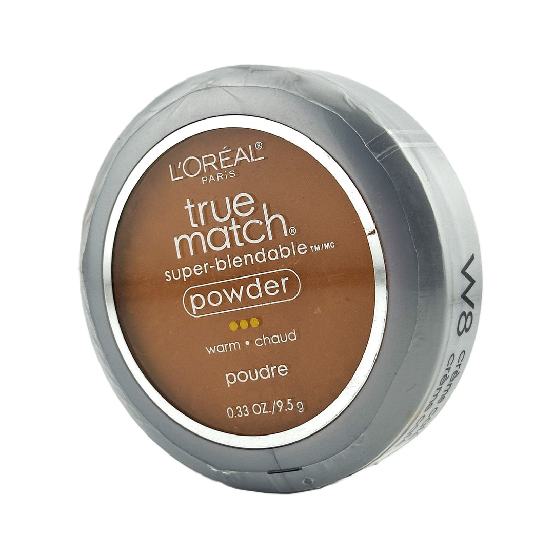 L'Oréal Paris True Match Super-Blendable Powder – Warm W8 Crème Café – 0.33 oz / 9.5 g