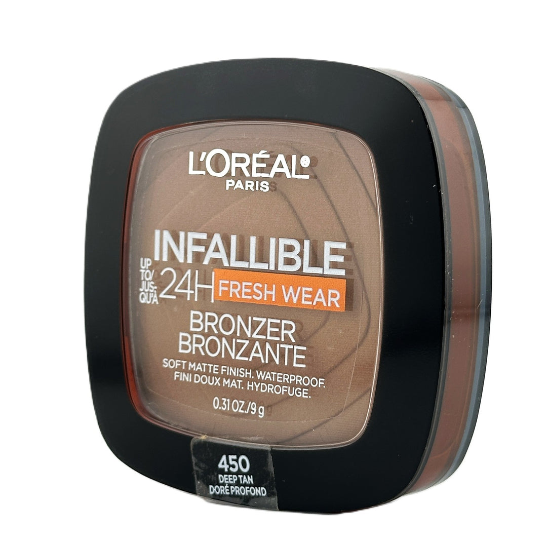 L'Oréal Paris Infallible Fresh Wear Foundation in a Powder - Shade 450 Deep Tan - 0.31 oz / 9 g