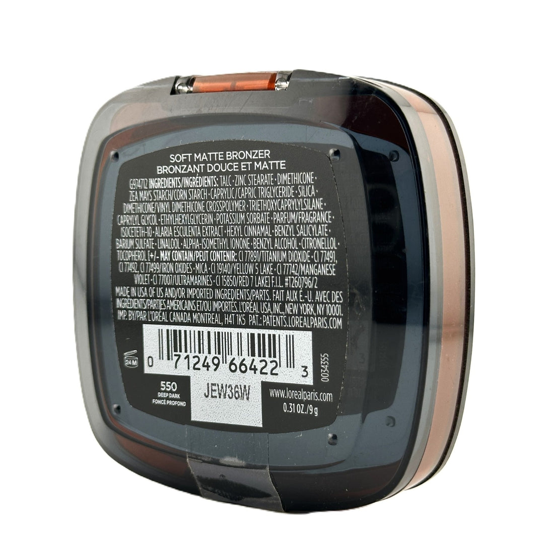 L'Oréal Paris Infallible Fresh Wear Foundation in a Powder – Shade 550 (deep dark) – 0.31 oz / 9 g