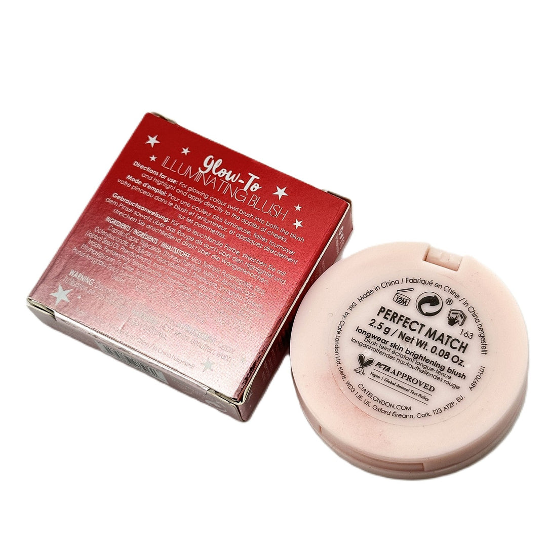 CIATÉ LONDON Glow-To Illuminating Blush – Perfect Match – 2.5 g / 0.08 oz