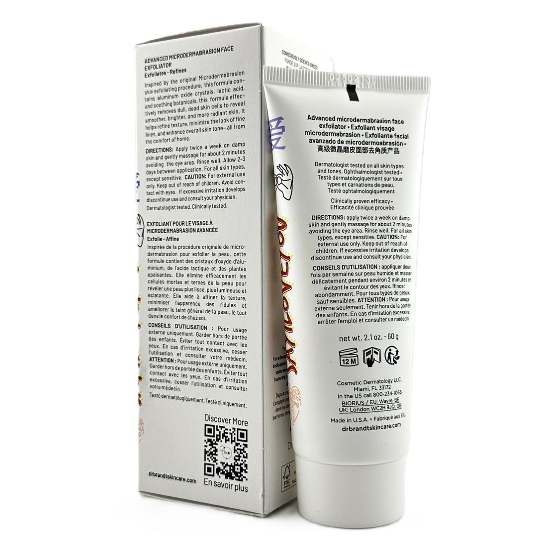 Dr. Brandt Advanced Microdermabrasion Exfoliating Cream – 60 g | NEW