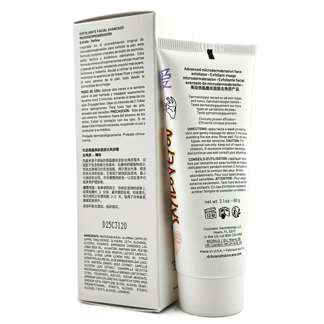 Dr. Brandt Advanced Microdermabrasion Exfoliating Cream – 60 g | NEW