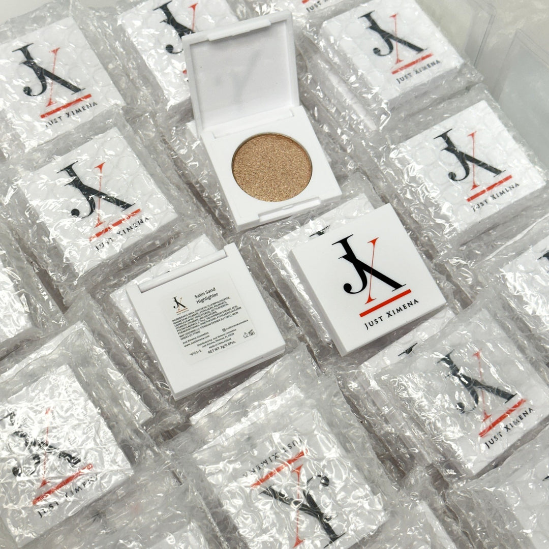 JUST XIMENA Satin Sand Highlighter – 2g / 0.07 oz – Bulk Lot (133 pcs)