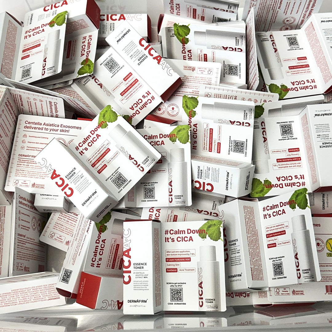 DERMAFIRM CICAA.C Essence Toner with Centella – 20 ml / 0.67 fl oz each – Bulk Lot 101 pcs