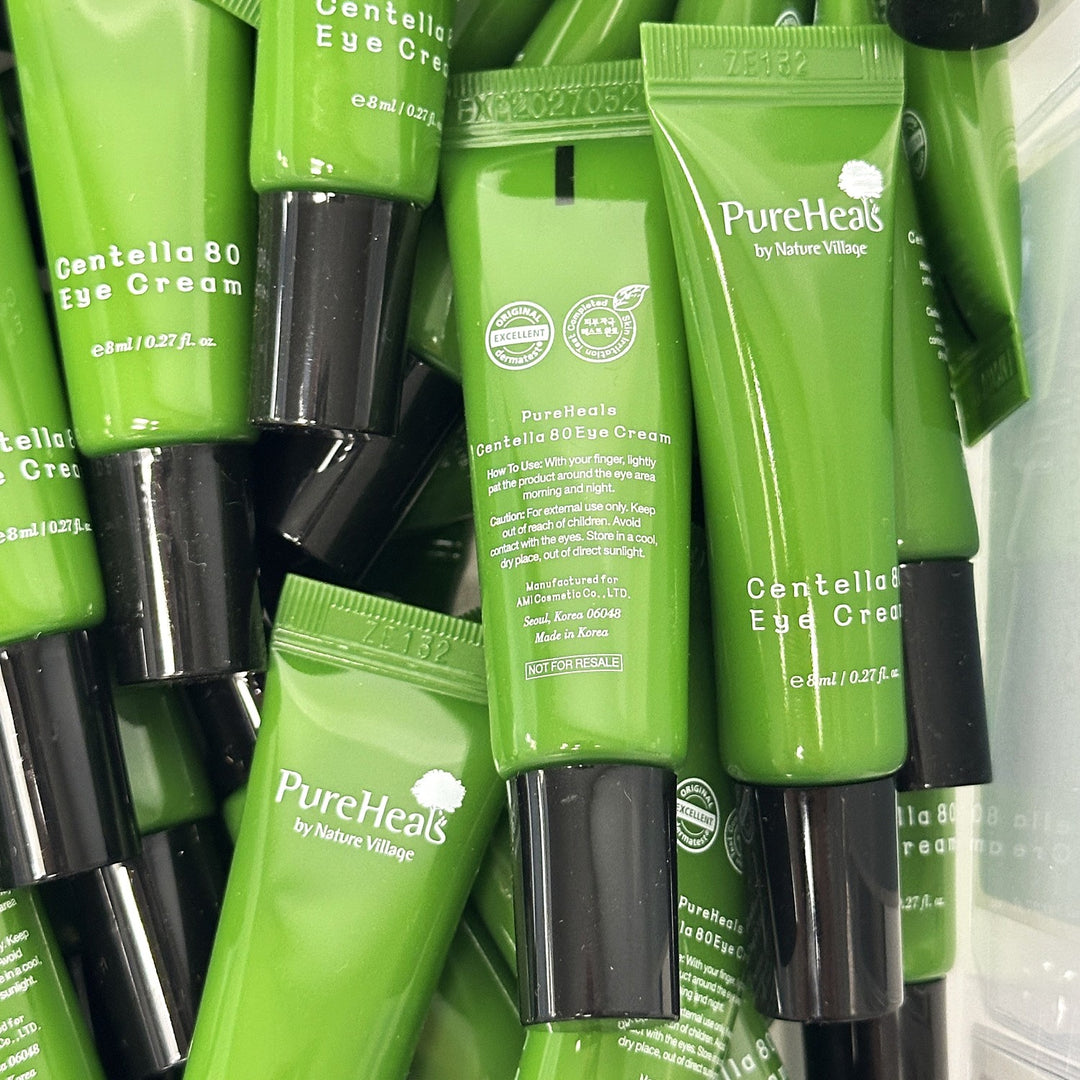 PureHeals by Nature Village Centella 80 Eye Cream – 8 ml / 0.27 fl oz – Bulk Lot (104 pcs)
