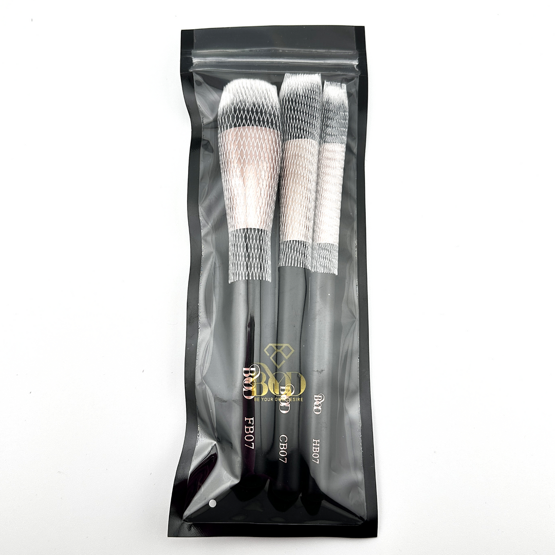 BYD Be Your Own Desire Face Brush Set - HB07, CB07, FB07