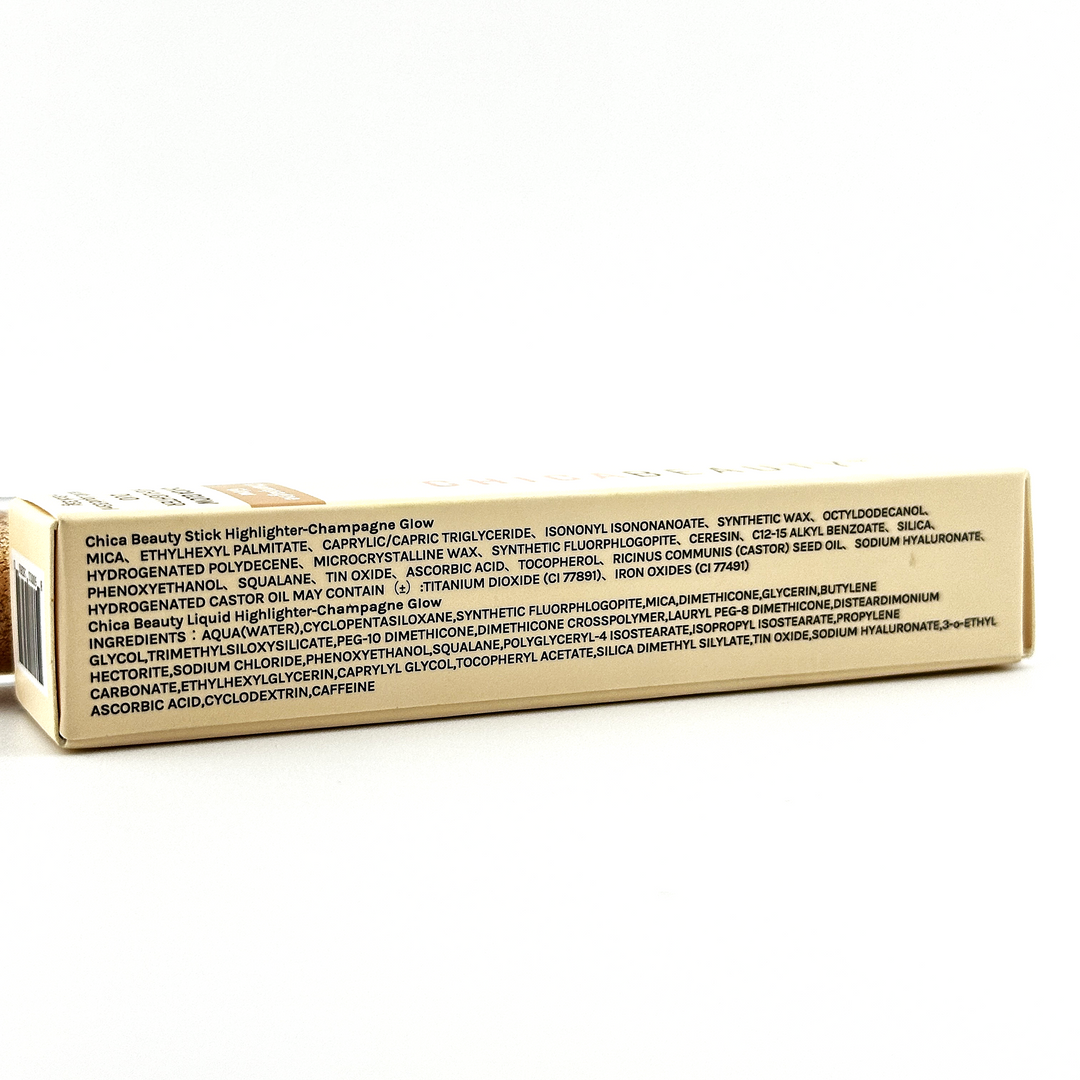 Chica Beauty Champagne Glow Highlighter Duo - Liquid 3.5 mL + Stick 3.5 g