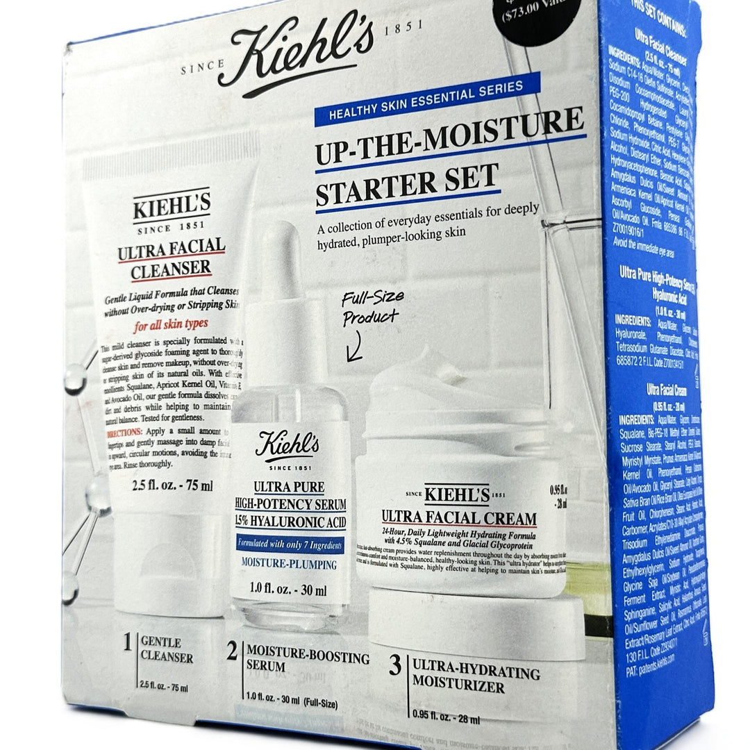 Kiehl’s Healthy Skin Essential Series UP-THE-MOISTURE Starter Set – 3-Piece Kit | Authentic Kiehl’s Healthy Skin Essential Series UP-THE-MOISTURE Starter Set – 3-Piece Kit | Authentic – Cosmetics | Glam Command