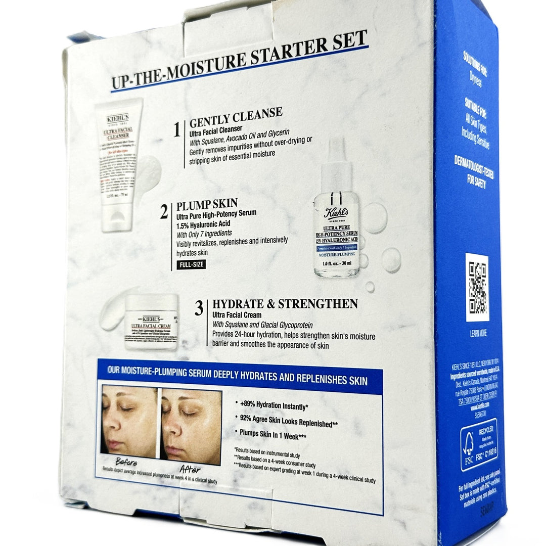 Kiehl’s Healthy Skin Essential Series UP-THE-MOISTURE Starter Set – 3-Piece Kit | Authentic Kiehl’s Healthy Skin Essential Series UP-THE-MOISTURE Starter Set – 3-Piece Kit | Authentic – Cosmetics | Glam Command