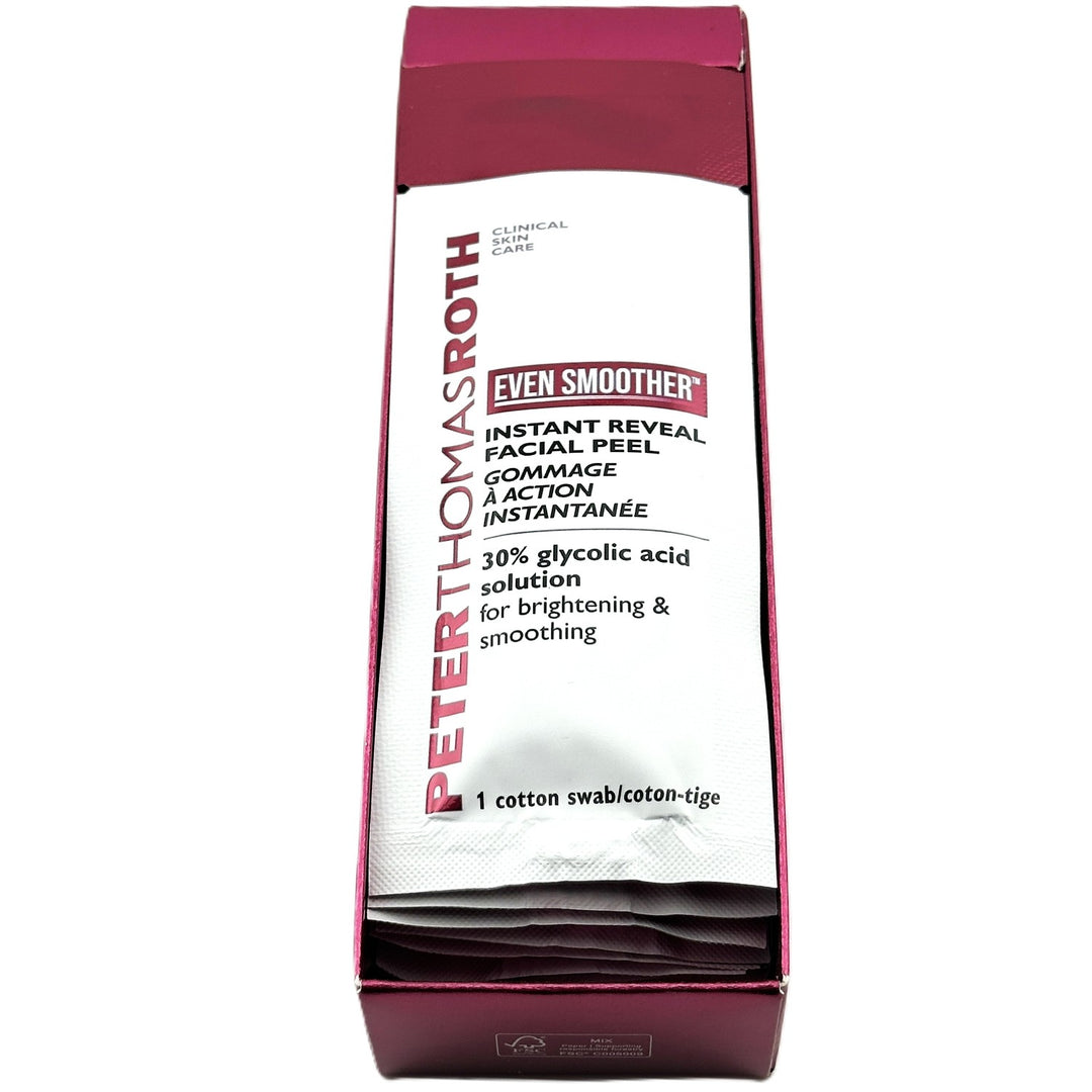 Peter Thomas Roth Instant Reveal Facial Peel - 30% Glycolic Acid Solution - 8 Cotton Swabs | Authentic Peter Thomas Roth Instant Reveal Facial Peel - 30% Glycolic Acid Solution - 8 Cotton Swabs | Authentic – Cosmetics | Glam Command
