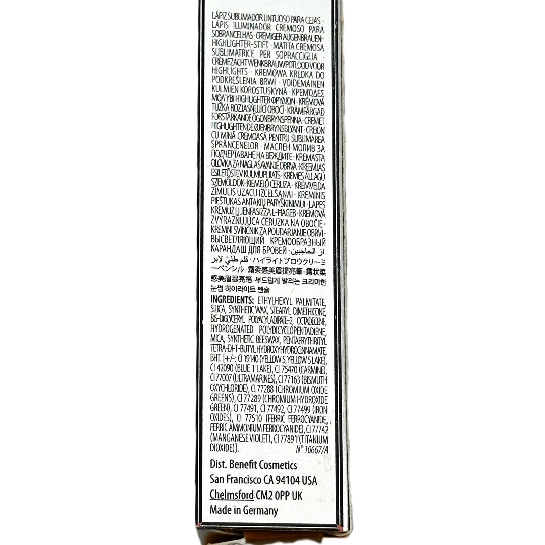 Benefit Creamy Brow Highlighting Pencil - Natural-Looking Finish - 2.8 g / 0.1 oz | Authentic Benefit Creamy Brow Highlighting Pencil - Natural-Looking Finish - 2.8 g / 0.1 oz | Authentic – Cosmetics | Glam Command