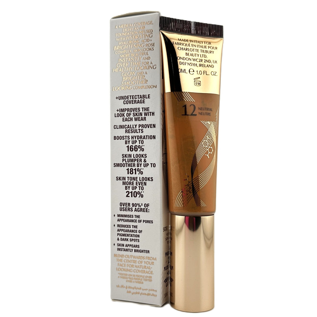 CHARLOTTE TILBURY Charlotte’s Beautiful Skin Foundation – 12 Neutral – 30 mL / 1.0 fl oz | Authentic CHARLOTTE TILBURY Charlotte’s Beautiful Skin Foundation – 12 Neutral – 30 mL / 1.0 fl oz | Authentic – Cosmetics | Glam Command