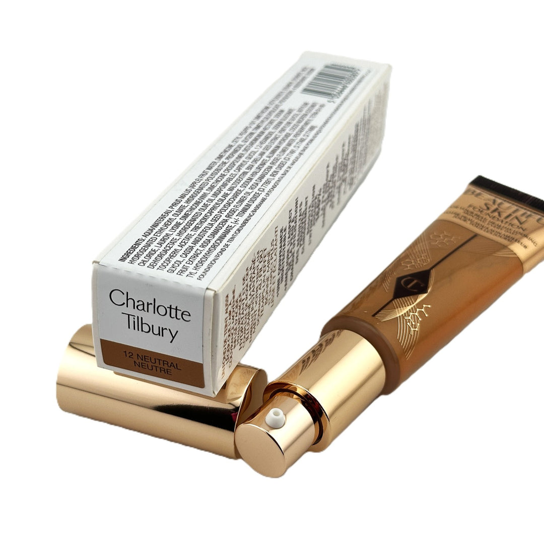 CHARLOTTE TILBURY Charlotte’s Beautiful Skin Foundation – 12 Neutral – 30 mL / 1.0 fl oz | Authentic CHARLOTTE TILBURY Charlotte’s Beautiful Skin Foundation – 12 Neutral – 30 mL / 1.0 fl oz | Authentic – Cosmetics | Glam Command