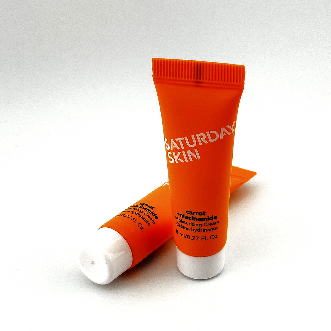 SATURDAY SKIN Carrot + Niacinamide Moisturizing Cream – 8mL / 0.27fl oz