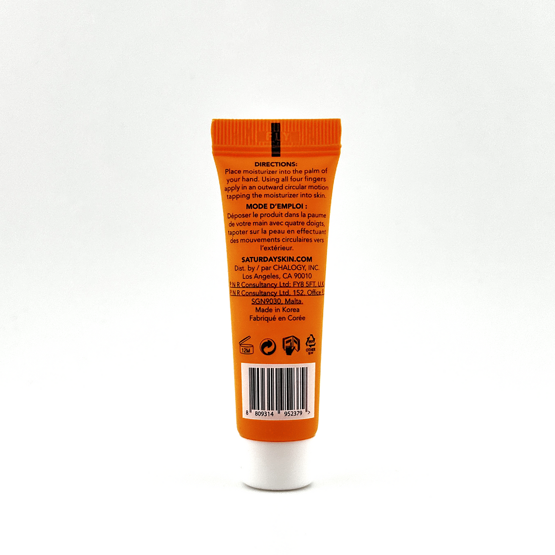 SATURDAY SKIN Carrot + Niacinamide Moisturizing Cream – 8mL / 0.27fl oz