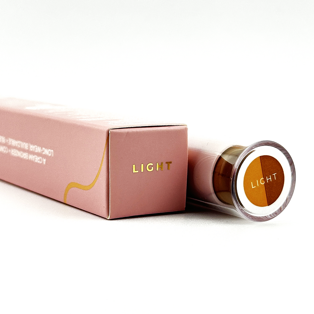 Pear Nova Light Bronzer + Contour Stick – 1.8 g / 0.06 oz (Contour) & 3.4 g / 0.12 oz (Bronzer)