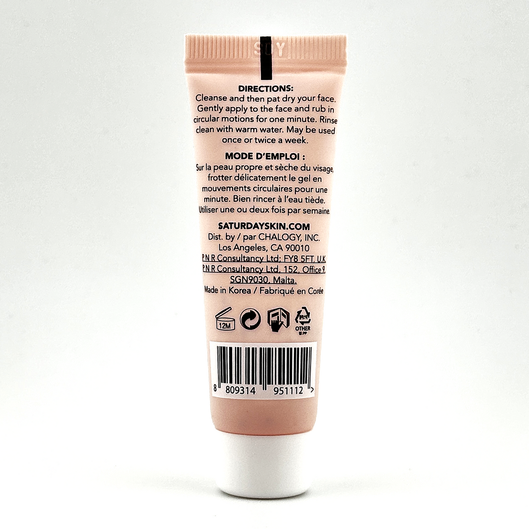 SATURDAY SKIN Rub-A-Dub Refining Peel Gel – 10 mL / 0.33 fl oz