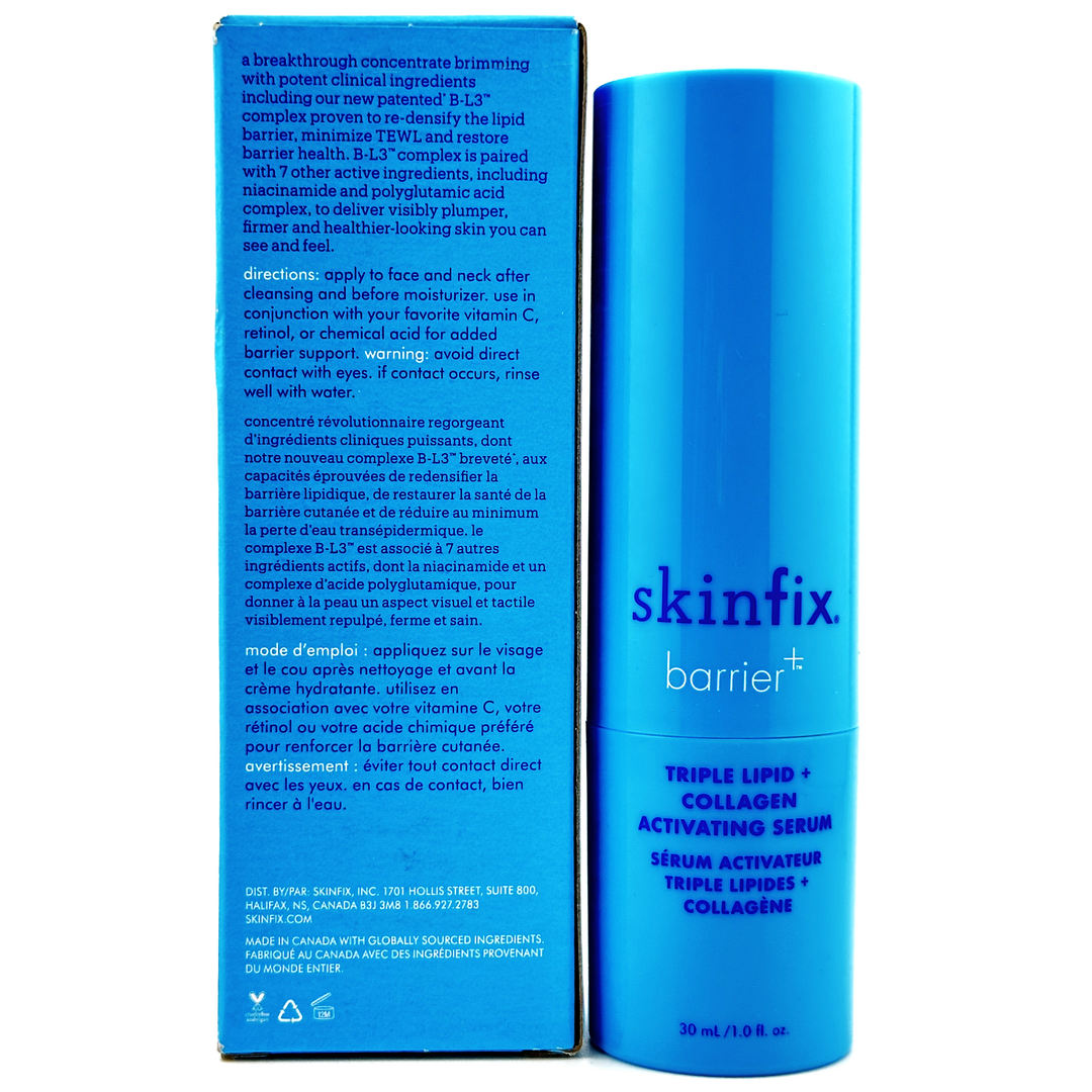 Skinfx Barrier+ Triple Lipid + Collagen Activating Serum – 30 mL / 1.0 fl oz