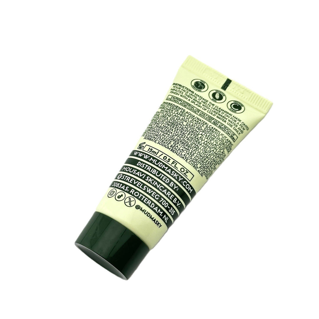 MUDMASKY Melting Mud Cleansing Mask – Gentle & Creamy – Fragrance-Free – 15 ml / 0.5 fl oz