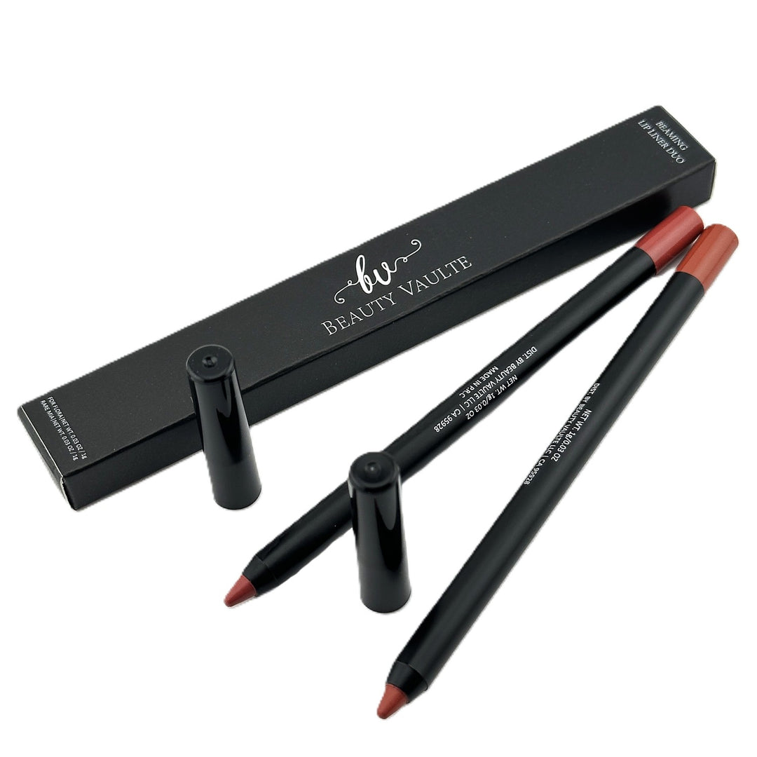 BV BEAUTY VAULTE Beaming Lip Liner Duo – Flora + Rare Mia – 2 × 1 g / 0.03 oz