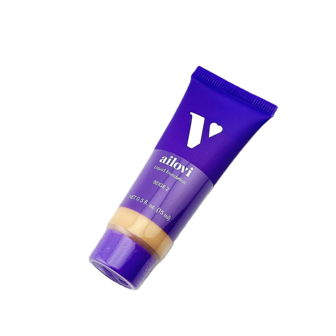 ailovi Liquid Foundation – Beige 2 – 15 ml / 0.5 fl oz ailovi Liquid Foundation – Beige 2 – 15 ml / 0.5 fl oz – Cosmetics | Glam Command
