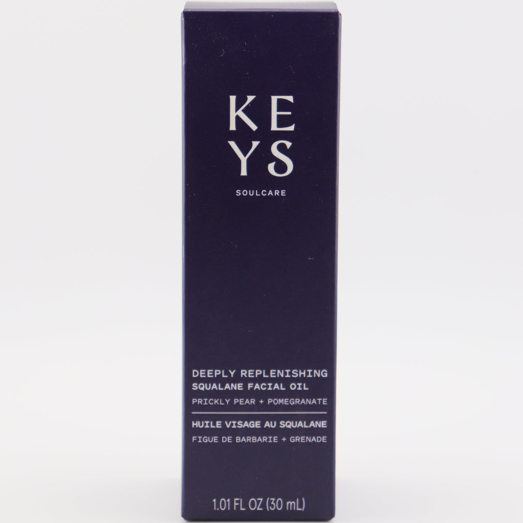 KEYS Soulcare Deeply Replenishing Squalane Facial Oil – Prickly Pear + Pomegranate – 30 mL / 1.01 fl oz