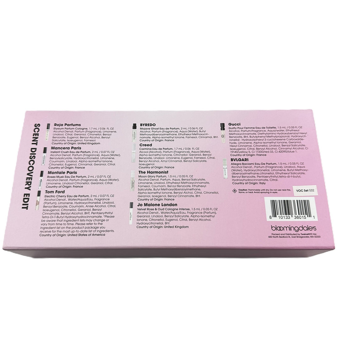 Bloomingdale's Scent Discovery Edit – 10 Mini Eau De Parfum Bottles – 17.4 ml / 0.59 fl oz (Total)