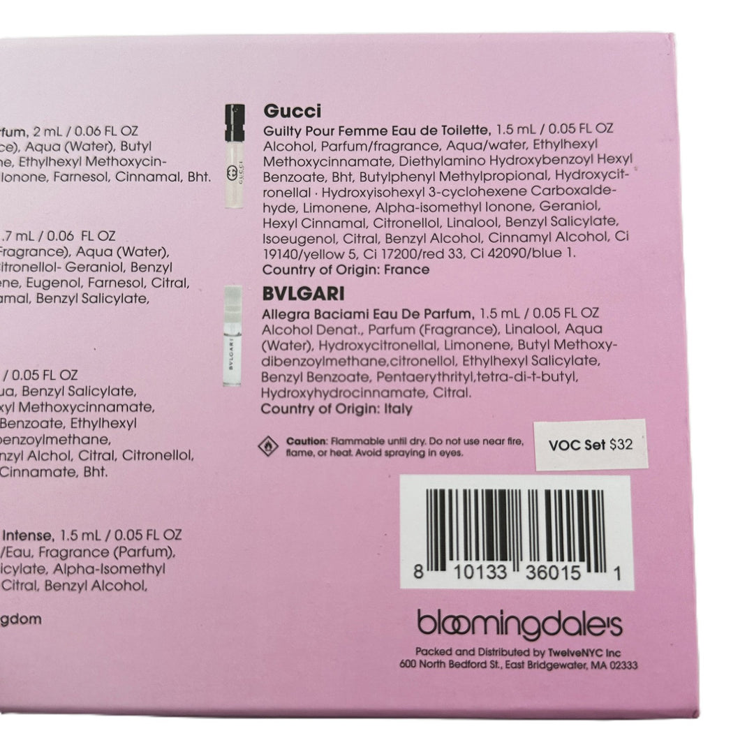 Bloomingdale's Scent Discovery Edit – 10 Mini Eau De Parfum Bottles – 17.4 ml / 0.59 fl oz (Total)