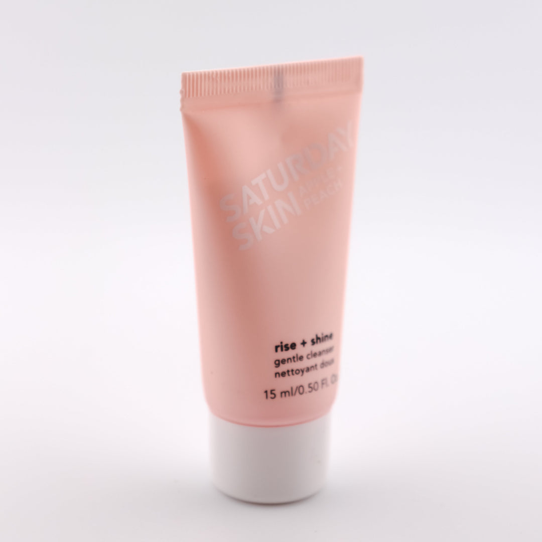 SATURDAY SKIN APPLE + PEACH rise + shine gentle cleanser 15 mL / 0.50 fl oz