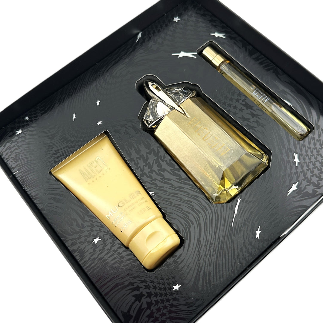 MUGLER Alien Goddess 3-Piece Gift Set – Eau De Parfum 2.0 oz + Lotion 1.6 fl oz