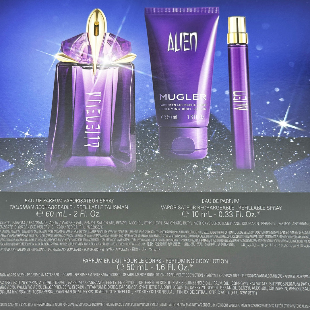 MUGLER Alien 3-Piece Gift Set – Eau De Parfum 60 ml & 10 ml + Lotion 50 ml