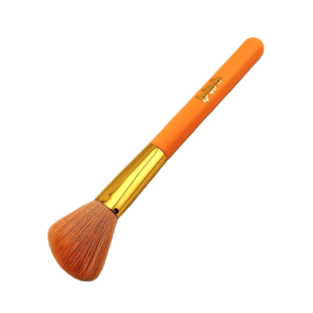 alamar Bright Orange Angled Complexion Brush - Full Size