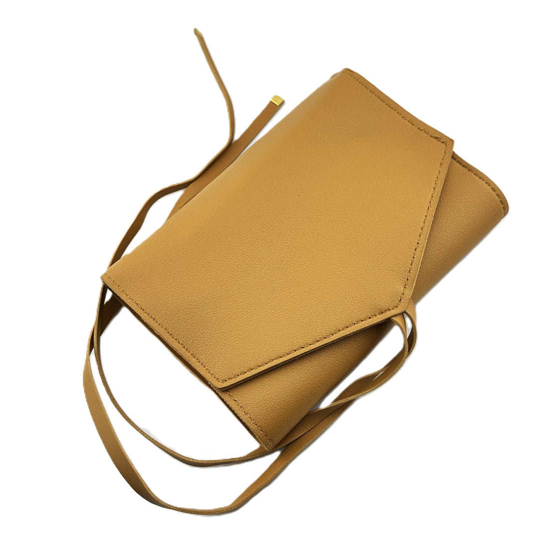 Glass Ladder Co Katherine Tech Organizer Roll - Honey - Vegan Leather