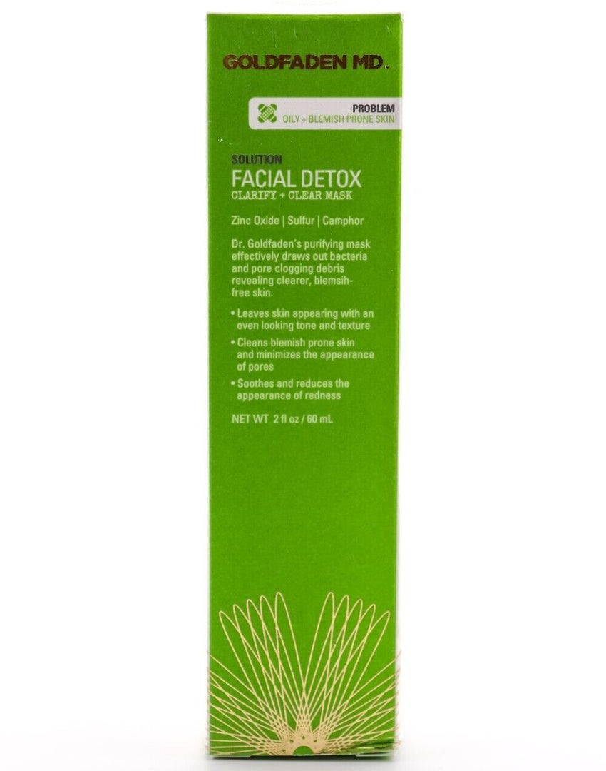 GOLDFADEN MD FACIAL DETOX CLARIFY + CLEAR MASK - 2 fl oz / 60 ml