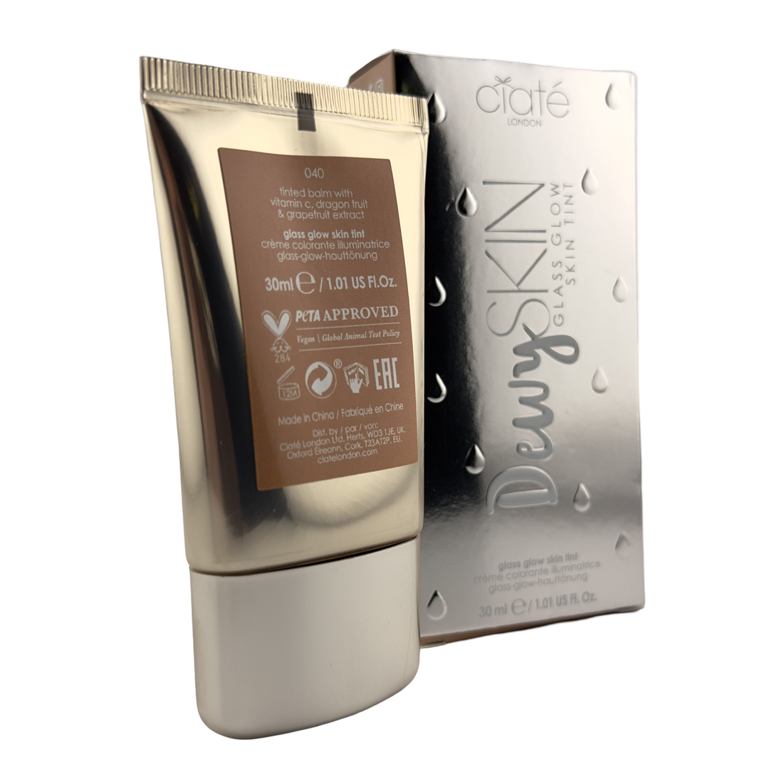 Ciate DewySKIN Glass Glow Skin Tint - Shade 040 - 30ml / 1.01 fl oz | Radiant & Hydrating – Cosmetics | Glam Command