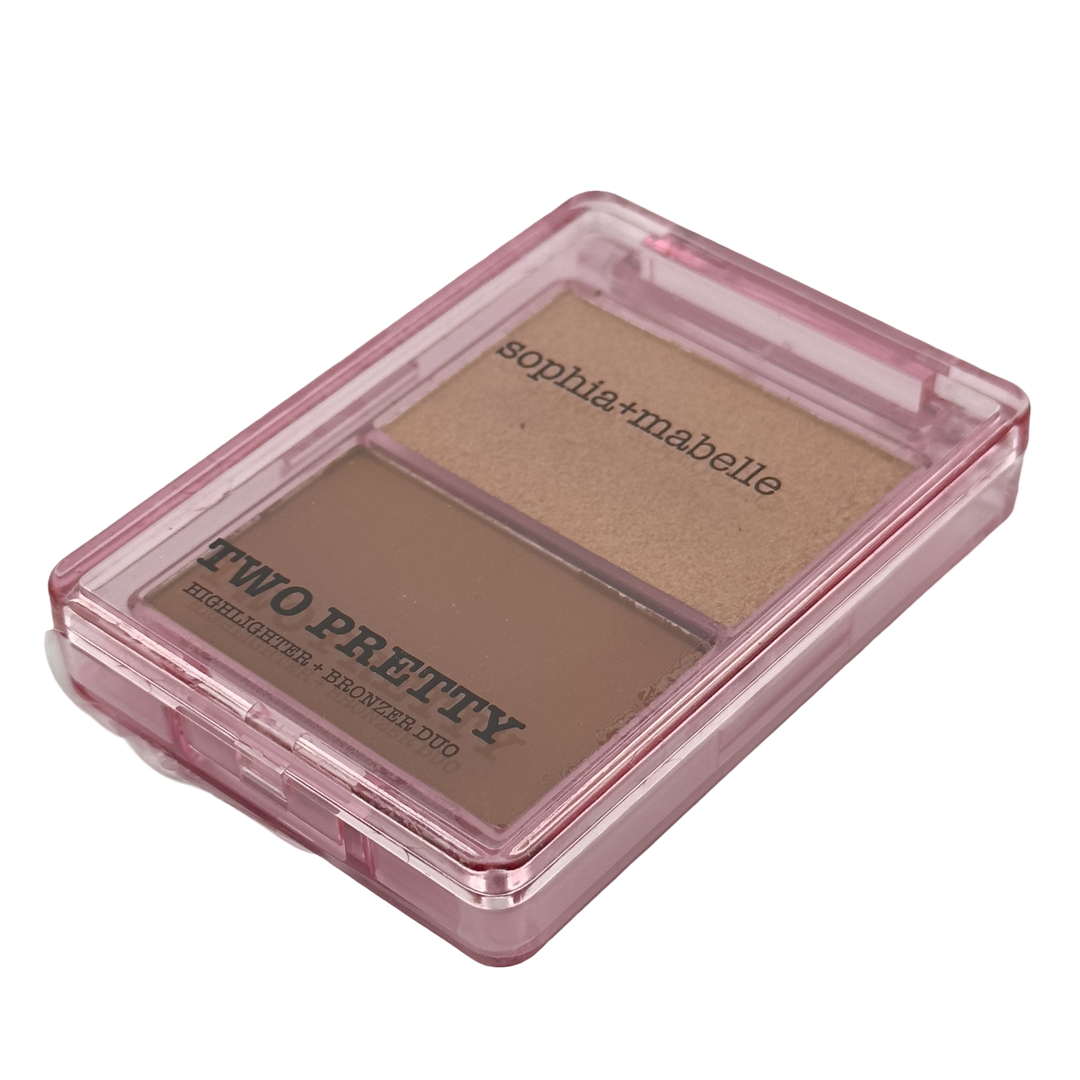 Sophia + Mabelle Two Pretty Highlighter & Bronzer Duo - Sunlit Sand Volume II - 6g / 0.21oz | Radiant & Versatile – Cosmetics | Glam Command