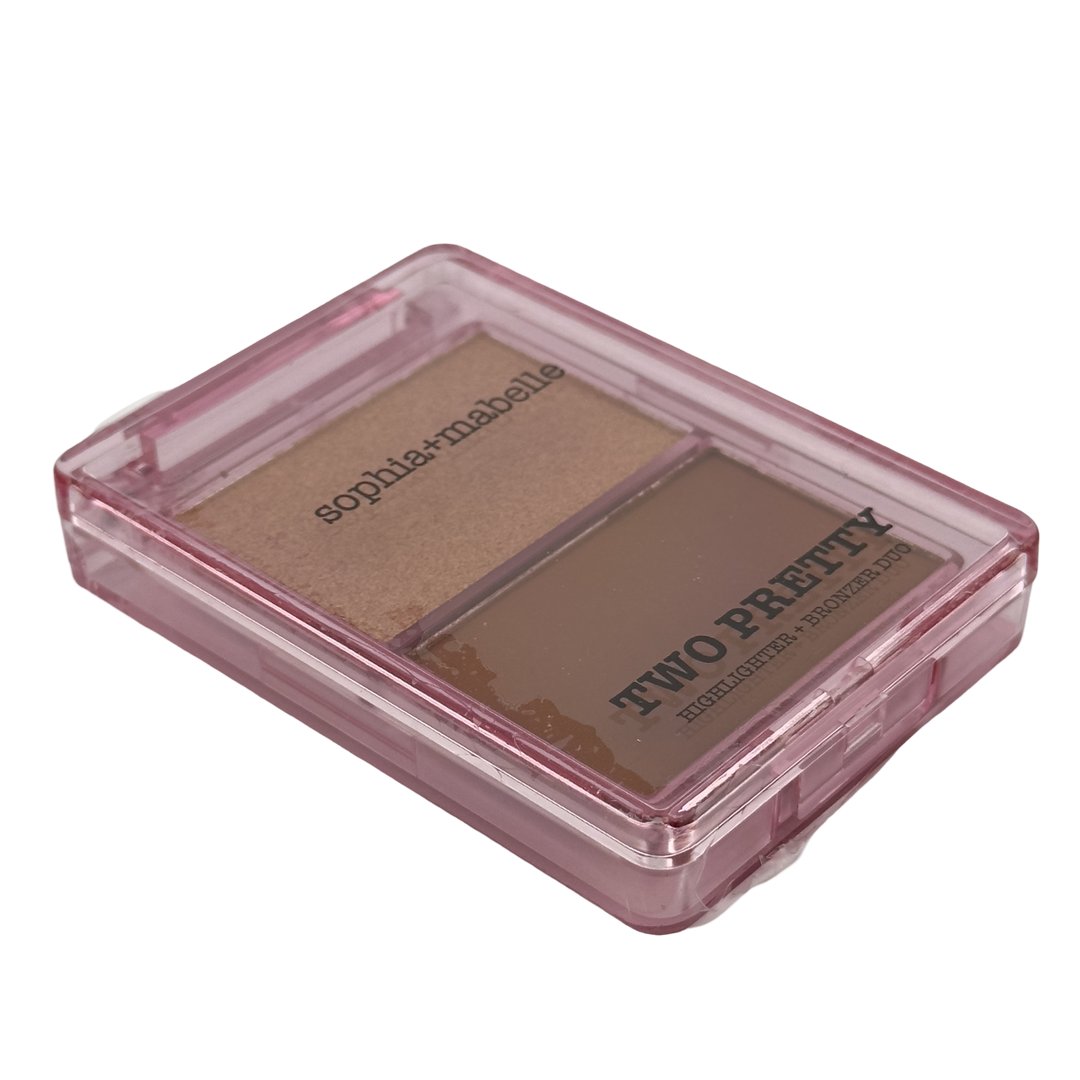 Sophia + Mabelle Two Pretty Highlighter & Bronzer Duo - Sunlit Sand Volume II - 6g / 0.21oz | Radiant & Versatile – Cosmetics | Glam Command