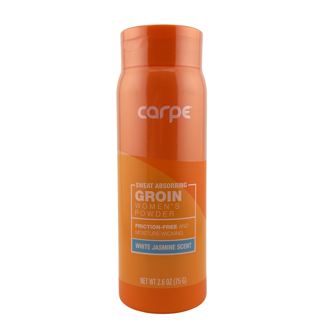 Carpe Women's Sweat Absorbing Groin Powder - White Jasmine Scent - 2.6 oz / 75 g – Cosmetics | Glam Command
