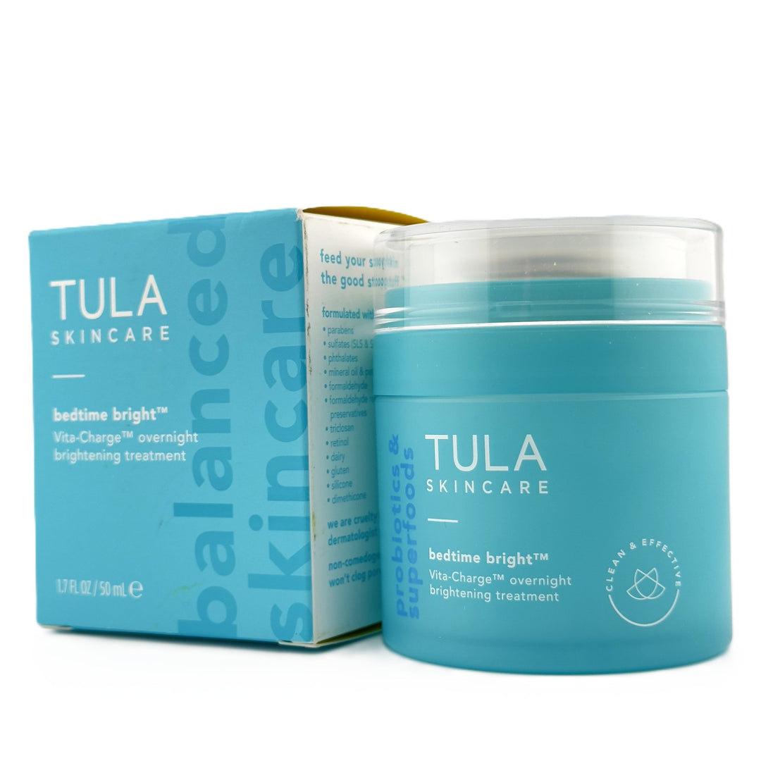 TULA Bedtime Bright™ Vita‑Charge™ Overnight Brightening Treatment – 1.7 fl oz / 50 ml – Cosmetics | Glam Command