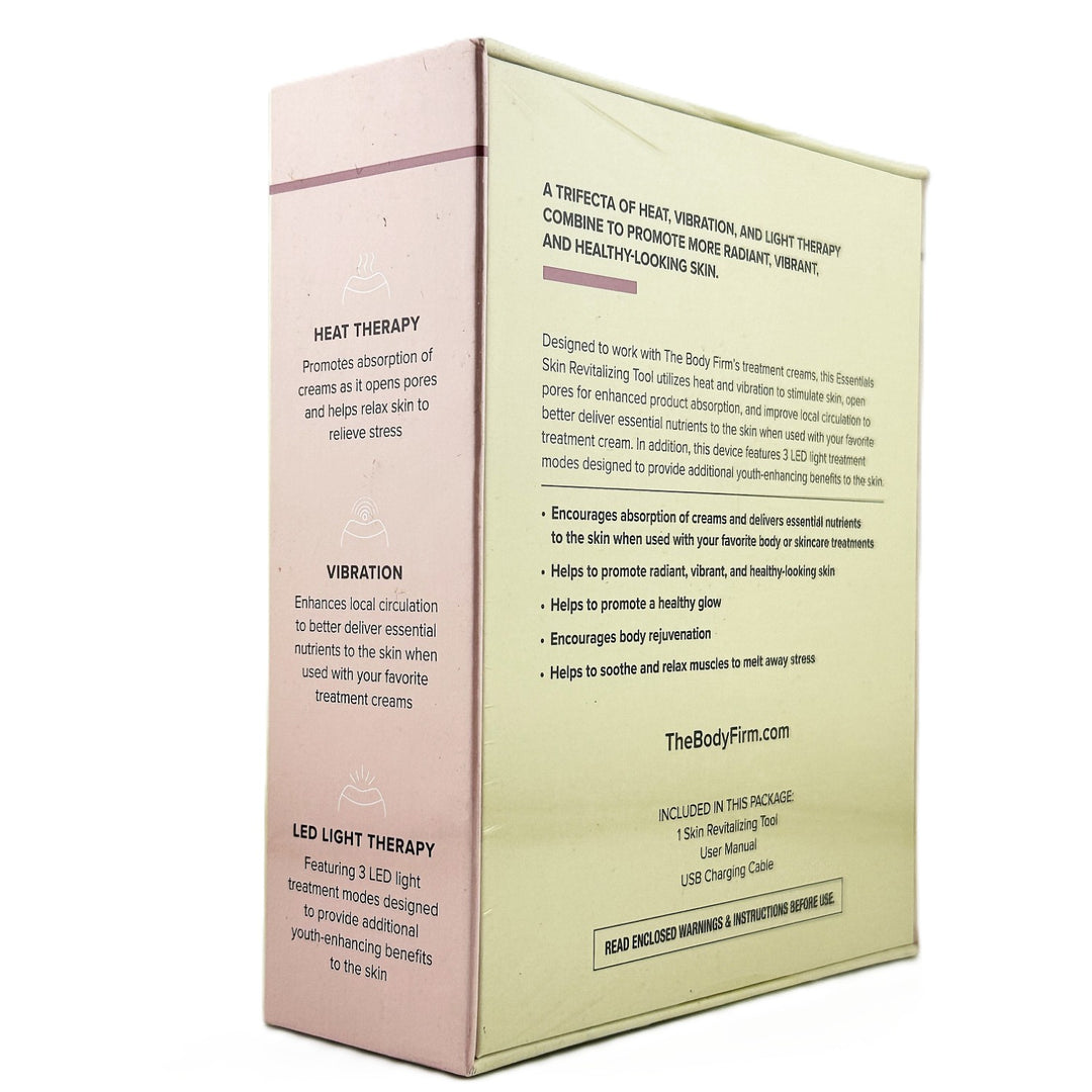 Body Firm Skin Revitalizing Tool – LED Heat & Vibration – Cosmetics | Glam Command