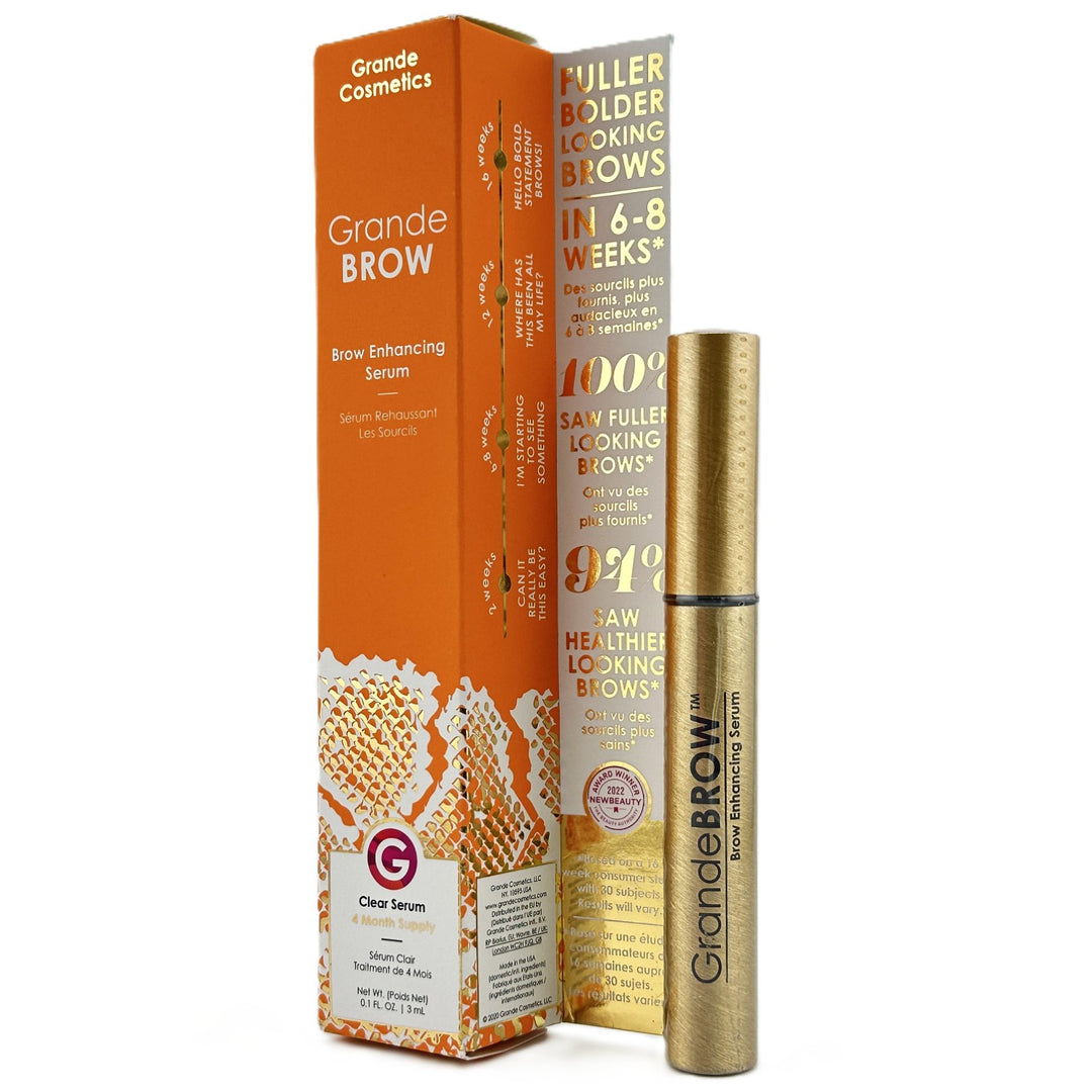 Grande Cosmetics GrandeBROW Enhancing Clear Serum – 0.1 fl oz / 3 ml – Cosmetics | Glam Command